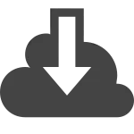 Cloud Download SVG Icon